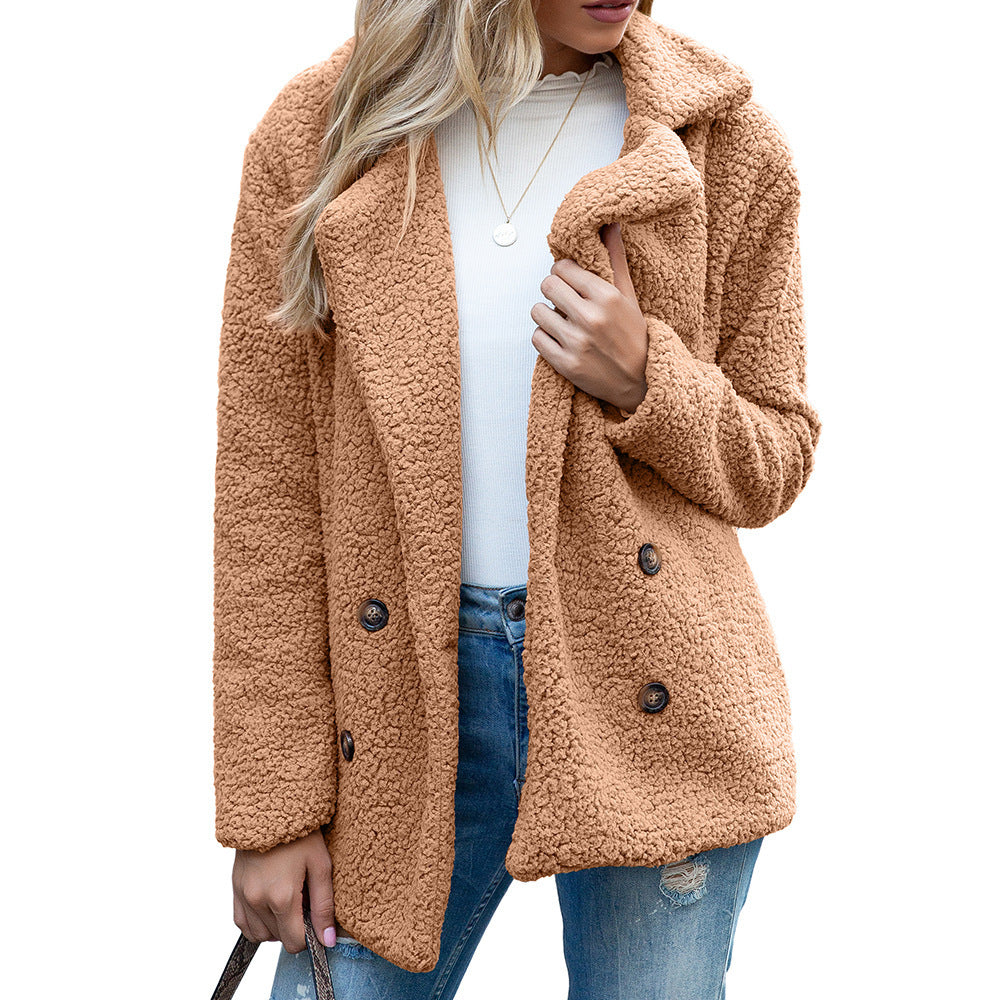 Women's Casual Plush Thickened Coat