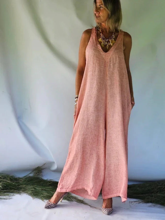 Cotton and Linen Jumpsuit